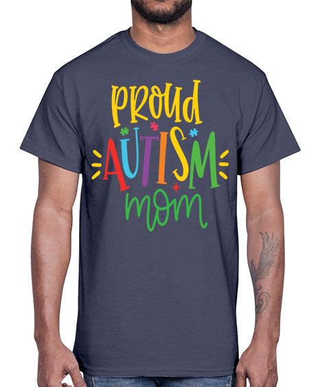 proud autism mom Style 35#- autism- Cotton Tee