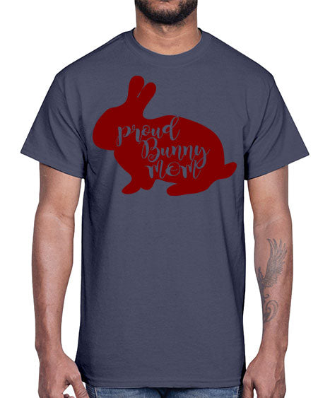 proud bunny mom- rabbit- Cotton Tee