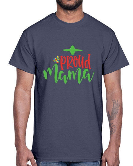 proud mama Style 38#- autism- Cotton Tee