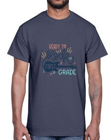 ready to rock first grade 729#- first grade- Cotton Tee