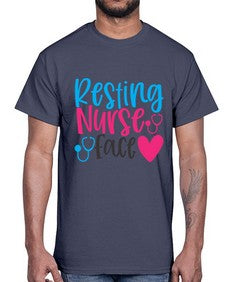 resting nurse face Style 1354#- nurse- Cotton Tee