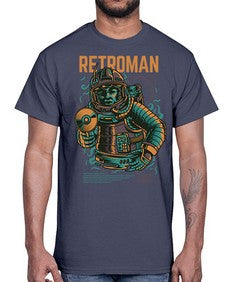 retroman 1017#- art pop art- Cotton Tee