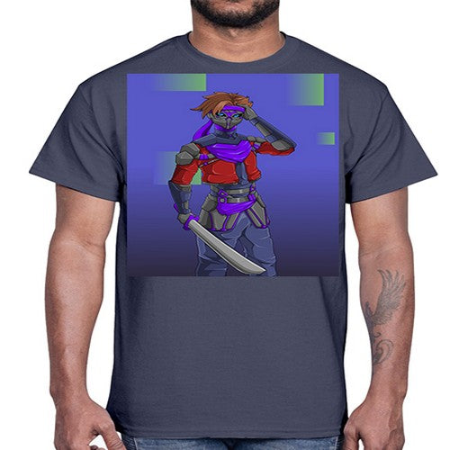 robber bring knife156#- anime- Cotton Tee