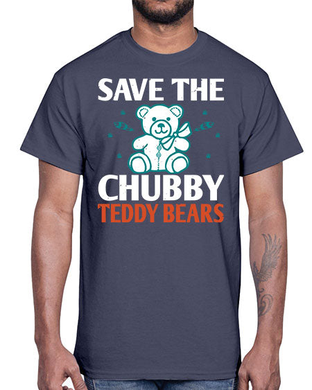 save the chubby teddy bears 247#- bears - animals- Cotton Tee
