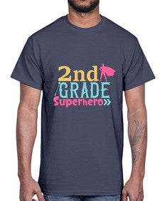 second Grade Superhero color 833#- second grade- Cotton Tee