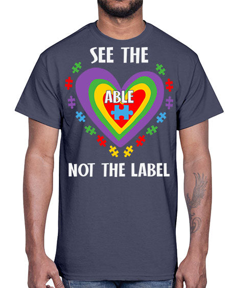 see the able not the 115#- autism- Cotton Tee