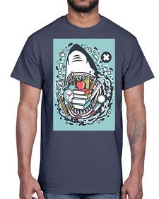 shark school 871#- general school- Cotton Tee