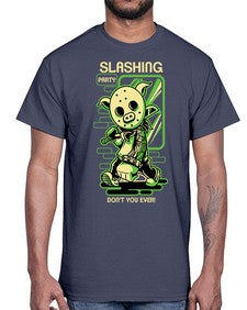 slashing party sutnk 1074#- art pop art- Cotton Tee
