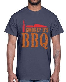 smokey ds bbq 402#- bbq- Cotton Tee