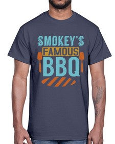 smokeys famous bbq 403#- bbq- Cotton Tee