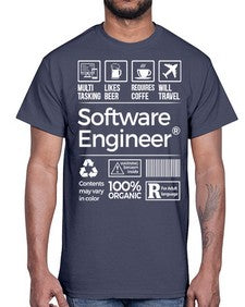 software engineer 1409#- engineer- Cotton Tee