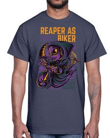 source reaper as biker 1102#- art pop art- Cotton Tee