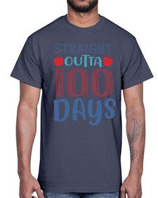 straight outta one hundred days 907#- one hundred days- Cotton Tee