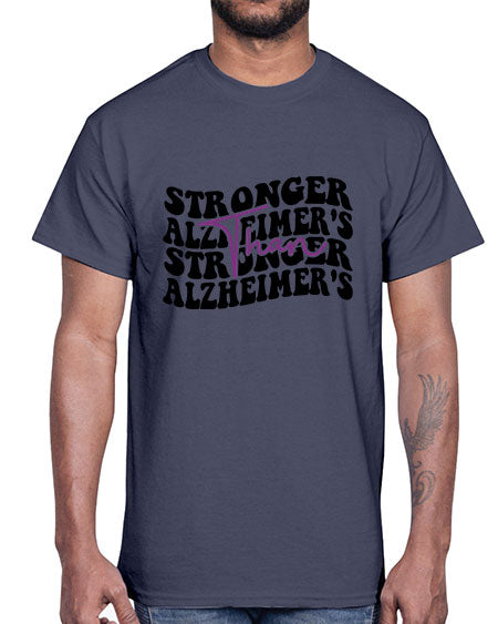 stronger than alzheimers 214#- alzheimers- Cotton Tee