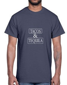 tacos and tequila 1601#- tacos- Cotton Tee