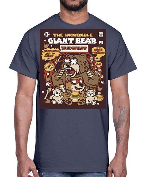the incredible bear 271#- bears - animals- Cotton Tee