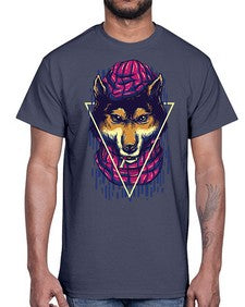 the wolves 1157#- art pop art- Cotton Tee