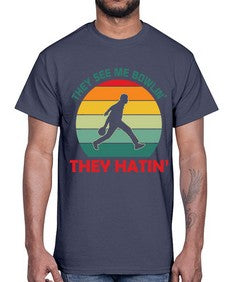 they see me bowlin they 916#- bowling- Cotton Tee