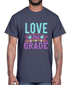 third Grade Love 968#- third grade- Cotton Tee
