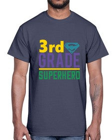third Grade Superhero 976#- third grade- Cotton Tee