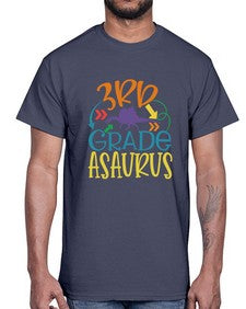 third grade asaurus 948#- third grade- Cotton Tee