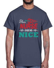 this nurse is neat and nice 1554#- nurse- Cotton Tee