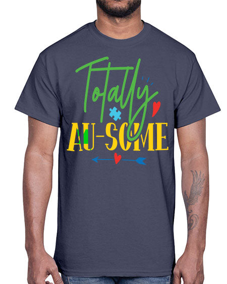 totally ausome Style 1#- autism- Cotton Tee