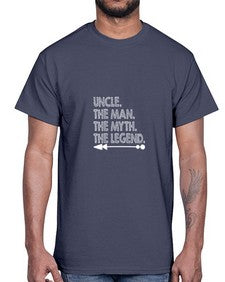 uncle the man the myth 657#- uncle- Cotton Tee