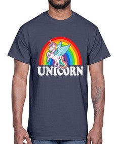 unicorn 439#- unicorn- Cotton Tee