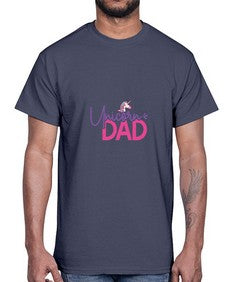 unicorn dad 451#- unicorn- Cotton Tee