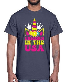 unicorn in the usa 463#- unicorn- Cotton Tee
