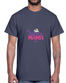 unicorn mama 472#- unicorn- Cotton Tee