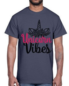 unicorn vibes 512#- unicorn- Cotton Tee