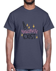 unicorns exist 537#- unicorn- Cotton Tee