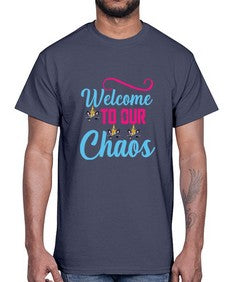 welcome to our chaos 545#- unicorn- Cotton Tee
