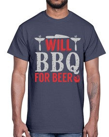 will bbq for beer 475#- bbq- Cotton Tee