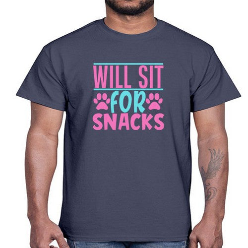 will sit for snacks Style 57#- dogs- Cotton Tee