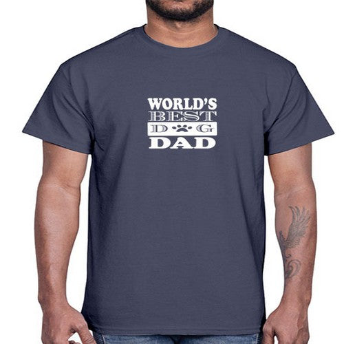 world's best dog dad 247#- dogs- Cotton Tee
