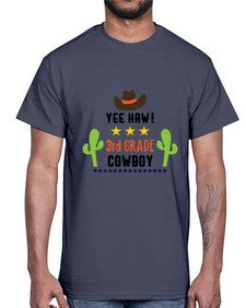 yee haa cowboy rd grade 1258#- western- Cotton Tee