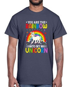 you are the rainbow to my unicorn 562#- unicorn- Cotton Tee
