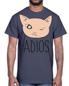 Adios- cats- Cotton Tee