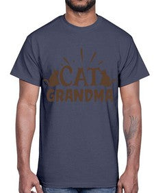 Cat Grandma Style 4#- cats- Cotton Tee