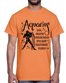 Aquarius 64#- aquarius- Cotton Tee
