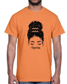 Aquarius Woman- aquarius- Cotton Tee