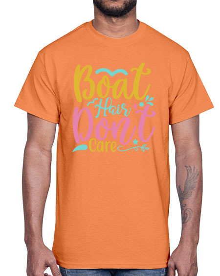 BOAT HAIR DONT CARE Style 68#- summer- Cotton Tee