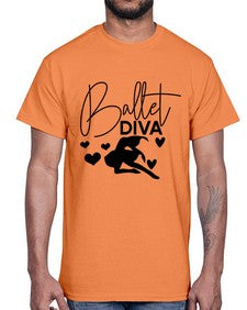 Ballet diva 68#- ballet- Cotton Tee
