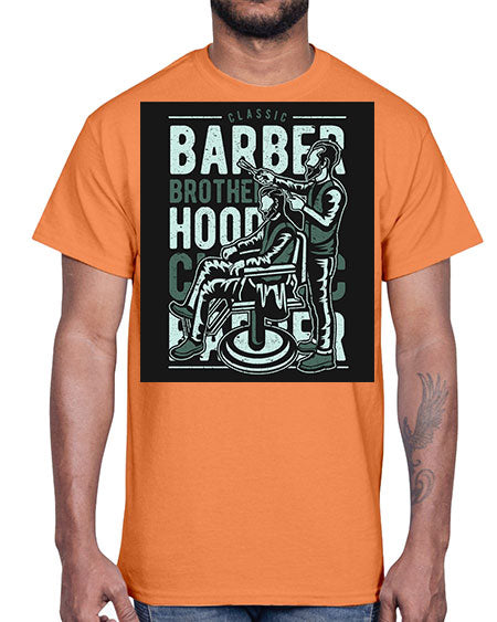 Barber Brotherhood587#- barber- Cotton Tee