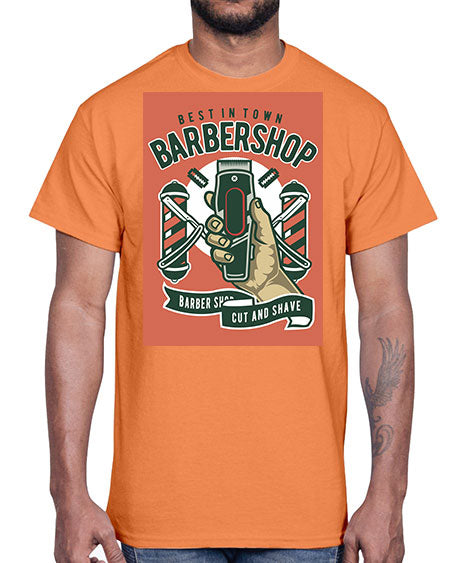 Barbershop590#- barber- Cotton Tee