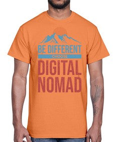 Be Different Choose Digital Nomad 28#- internet- Cotton Tee