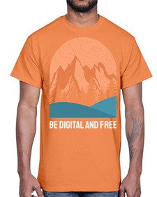Be Digital and Free 27#- internet- Cotton Tee